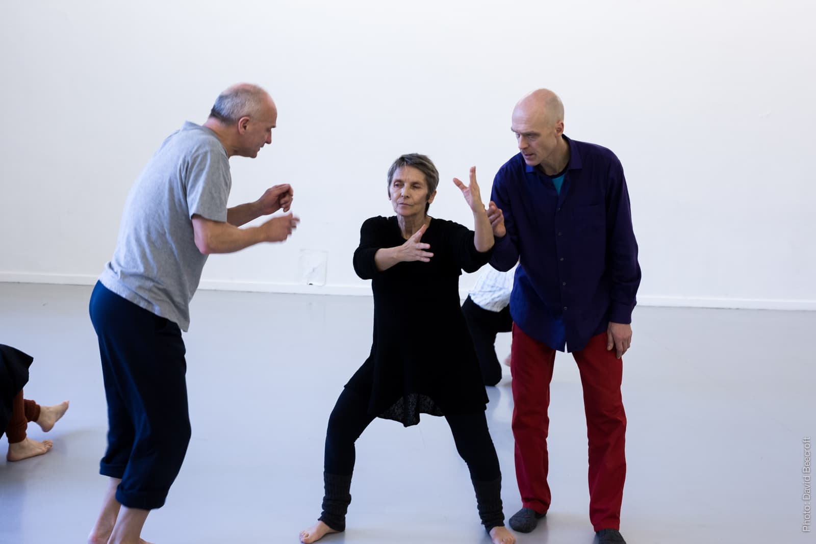 Workshop-Teilnehmer bei einer Improvisationsübung